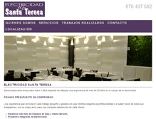 Tablet Screenshot of electricidadsantateresa.com